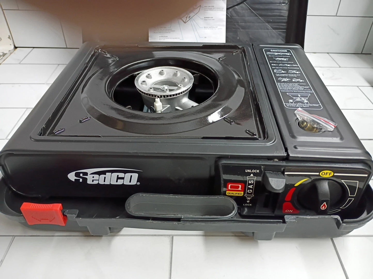 Sedco Portable Butane Gas Camping Burner New Open Box