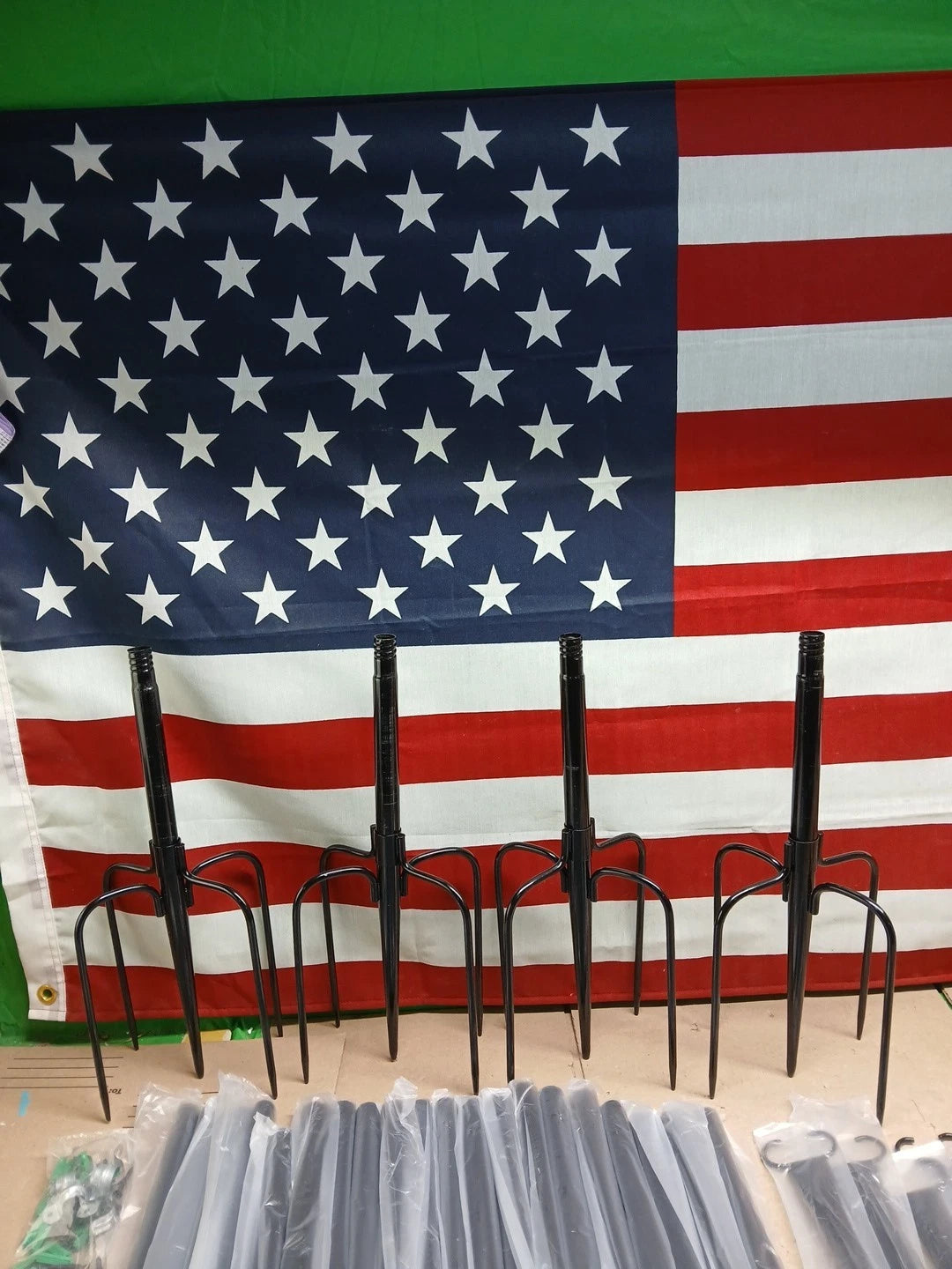 String Pole Setup For String Lights
