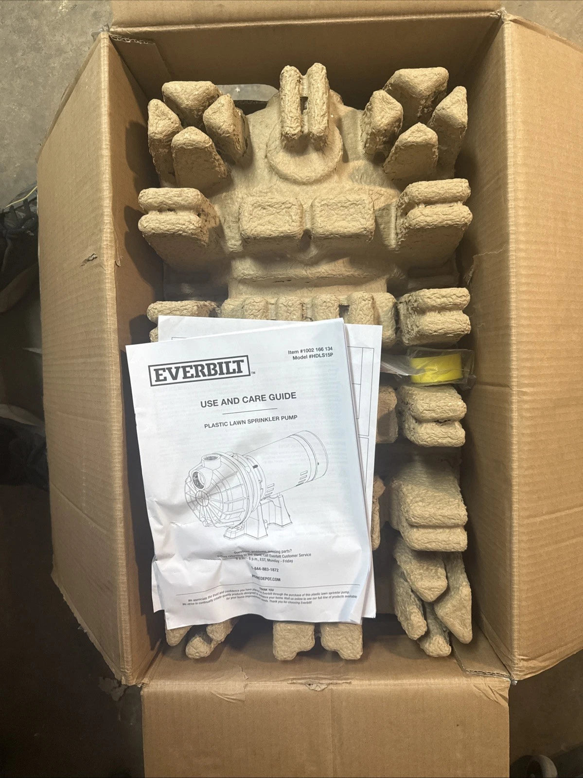 Everbilt Lawn Irrigation Pump Plastic 1.5HP HDLS15P PARTS ONLY