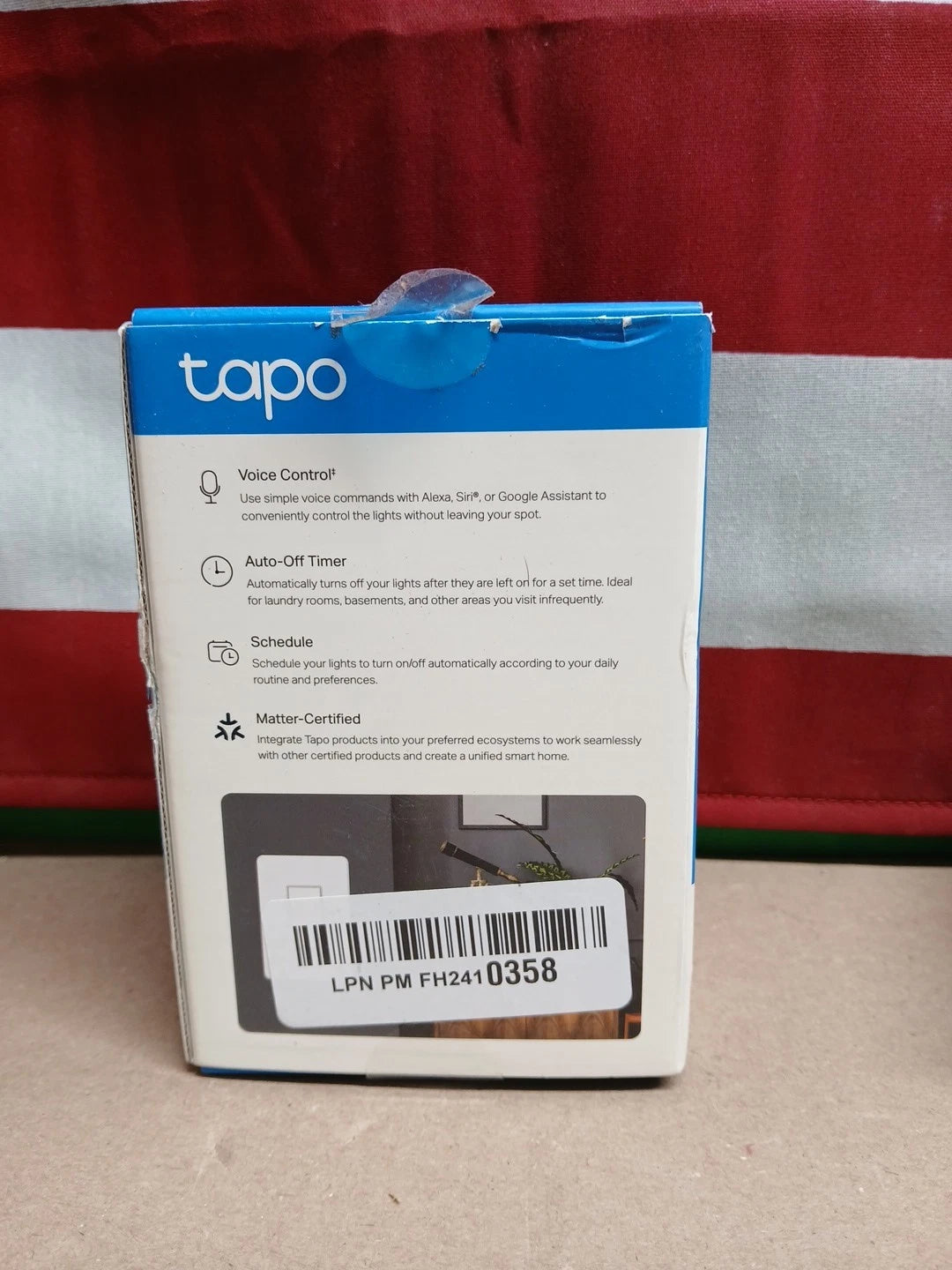 Lot Of 2TP-Link Tapo Smart Wi-Fi Light Switch White Tapo S505 Matter Voice