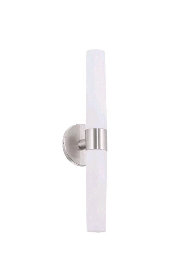 Kira Home Duo 21" Modern Wall Sconce with Frosted Opal Glass Shades for Bathr OB