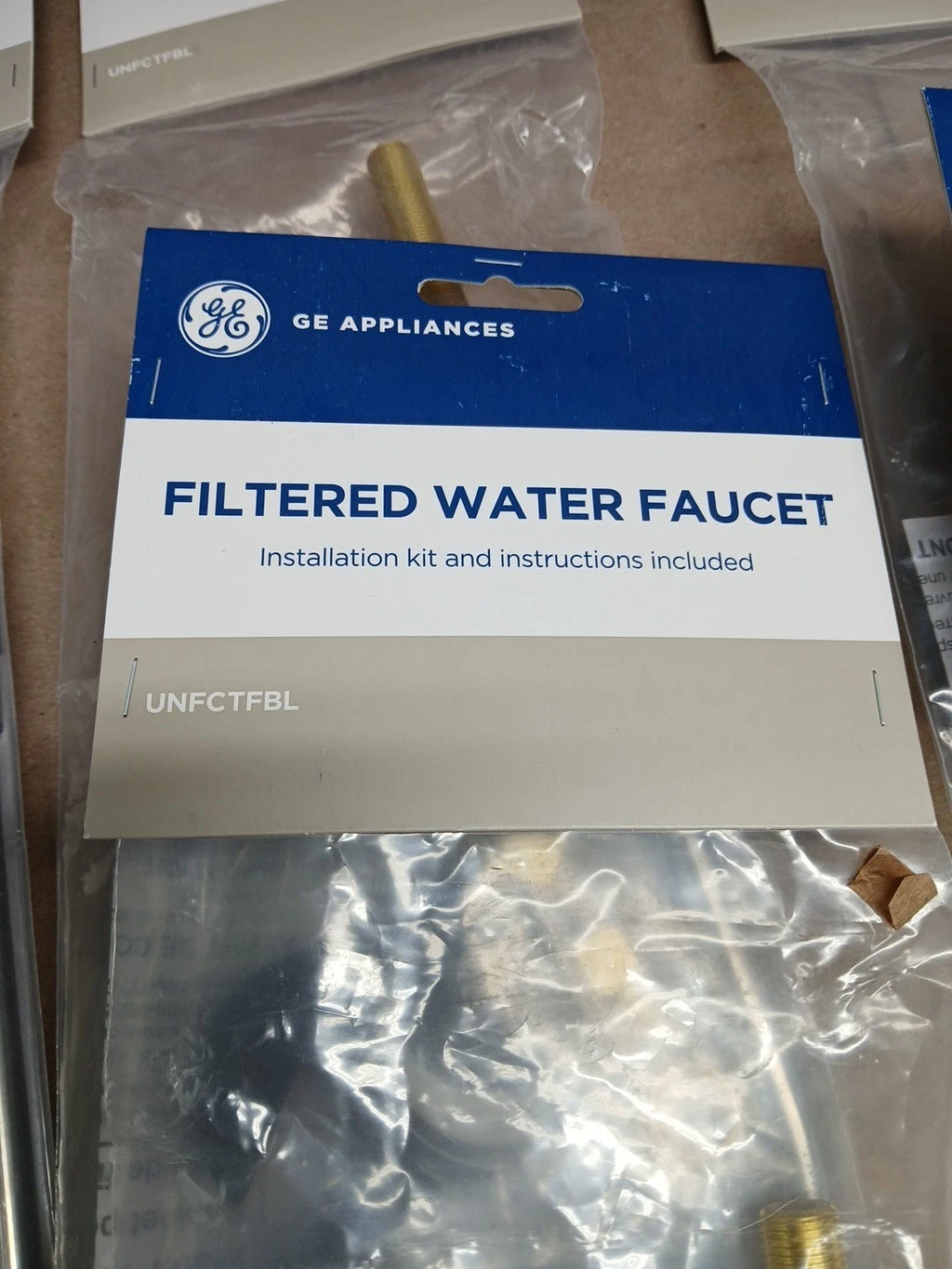 LOT OF 6 GE UNFCTFBL SINGLE HANDLE WATER FILTRATION FAUCET, CHROME