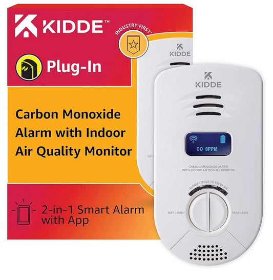 E-7. Kidde Smart Carbon Monoxide Detector & Indoor Air Quality Monitor, Plug In