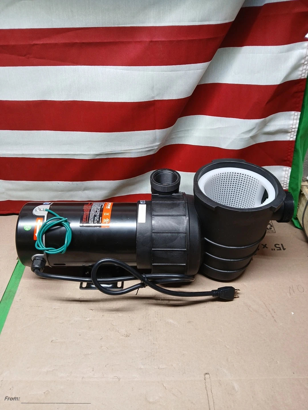 VEVOR Swimming Pool Pump 2.0HP 115V 1500W, Single Speed Pumps for Above...