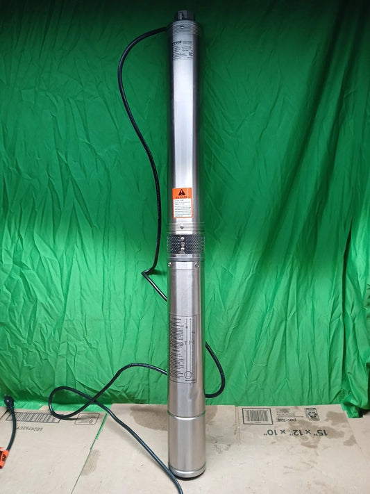 Deep Well Submersible Pump Stainless Steel Water Pump 2HP 230V 37GPM 427ft