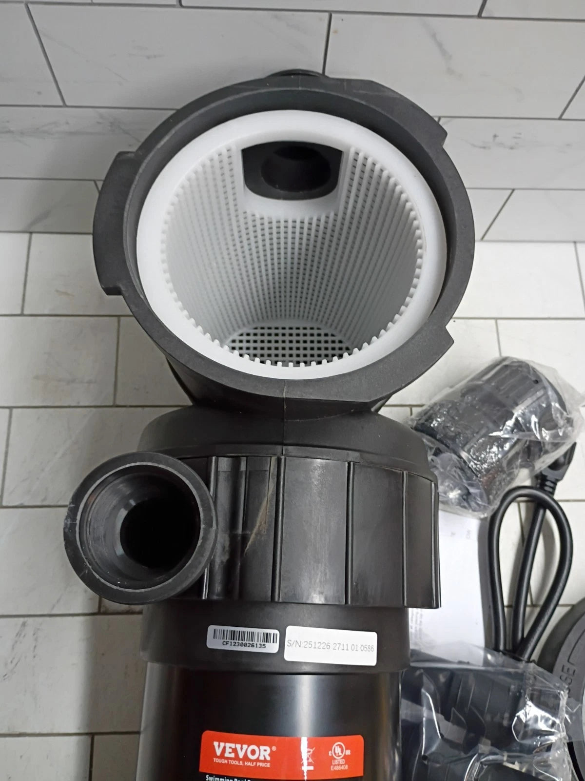 VEVOR Swimming Pool Pump 2.0HP 115V 1500W, for Above Ground#HAP1500 OPEN BOX