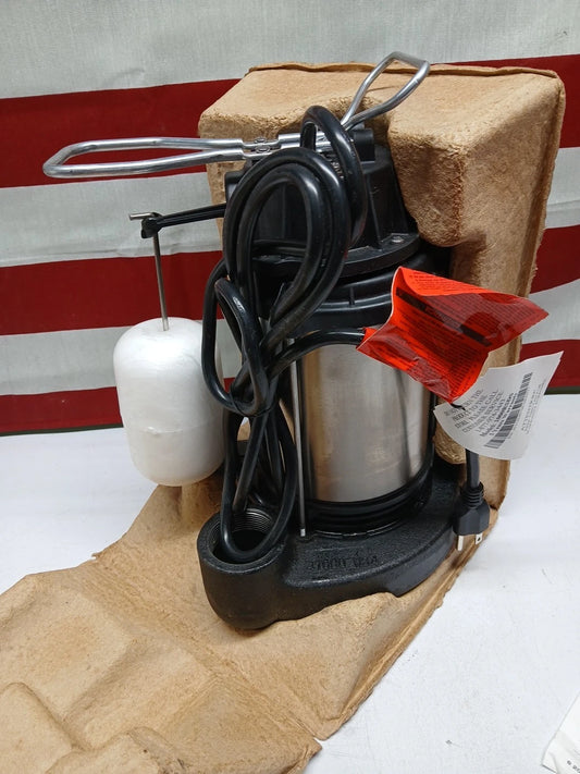 NEW OPEN BOX, RIDGID 1 HP Stainless Steel Dual Suction Sump Pump