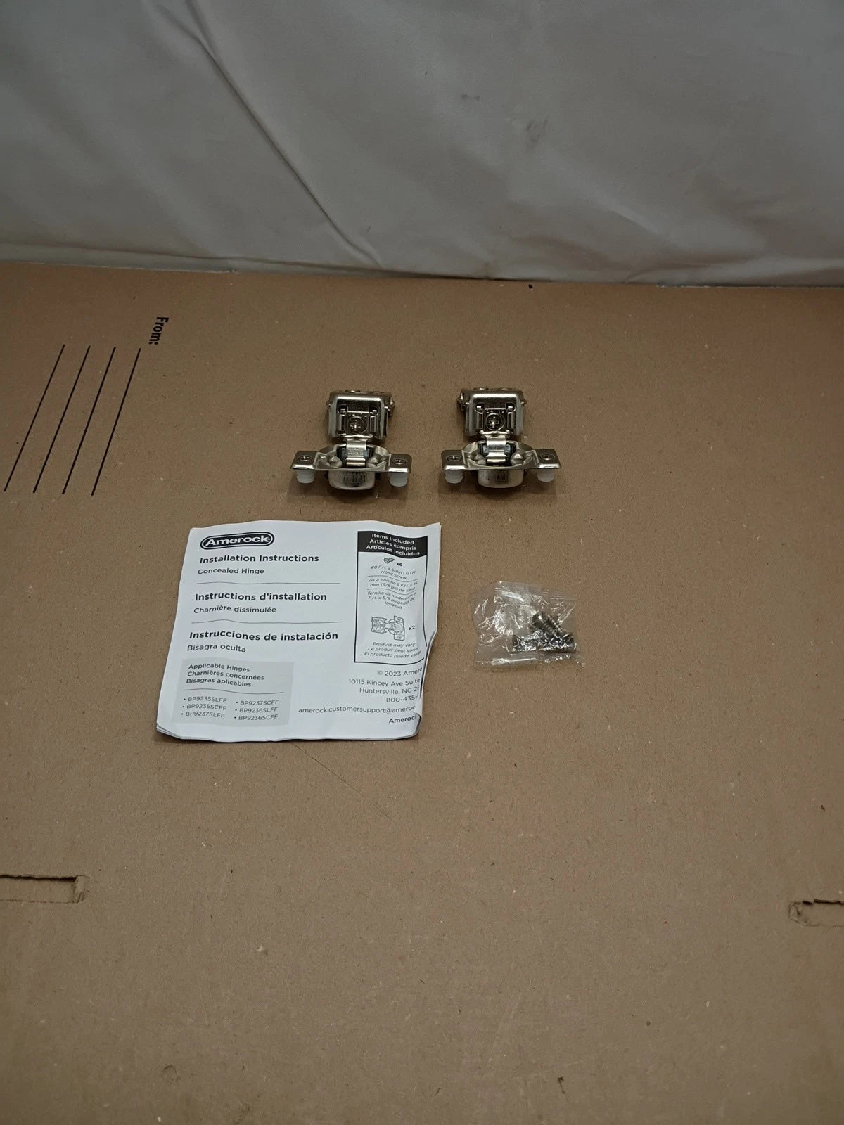 Lot Of 16 | Amerock 2-Pack Nickel 1 1/4 inch 32mm Overlay Face Frame