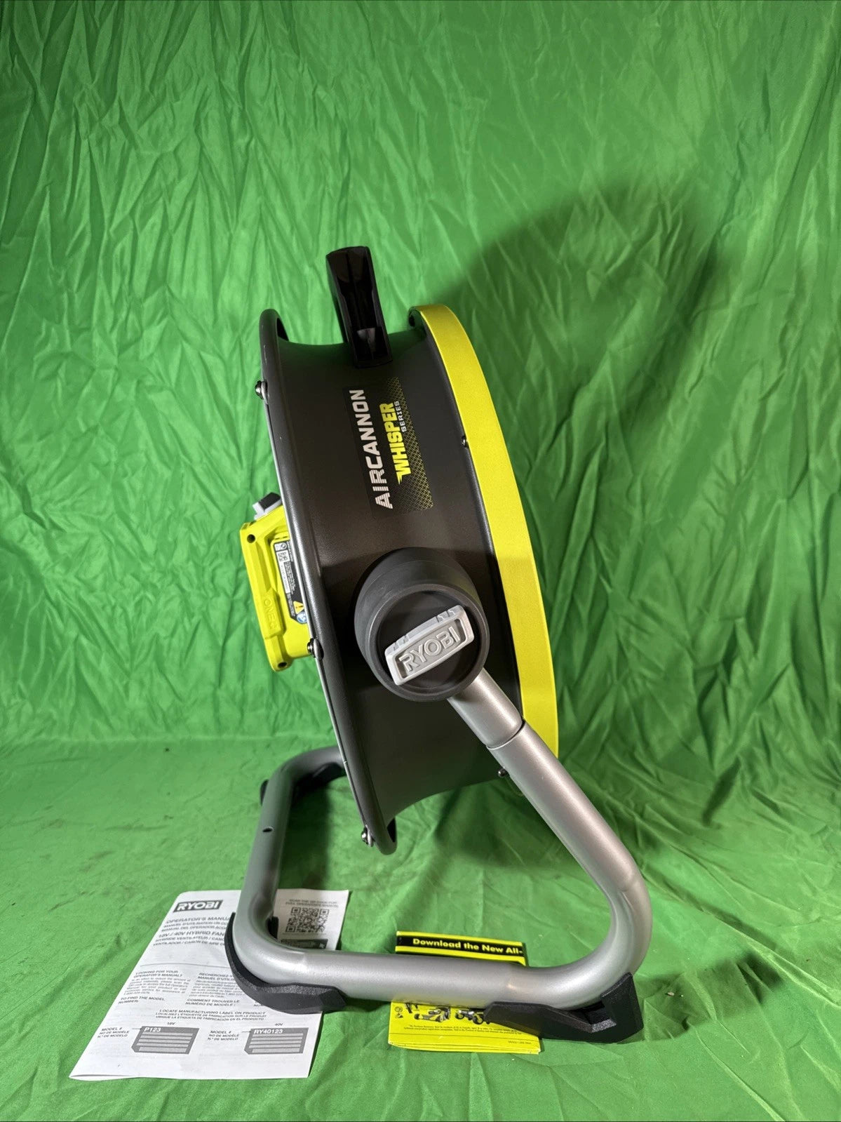 ONE+ 18V 14 in. Hybrid Air Cannon Worksite Fan. TOOL ONLY MISSING POWER ADAPTOR