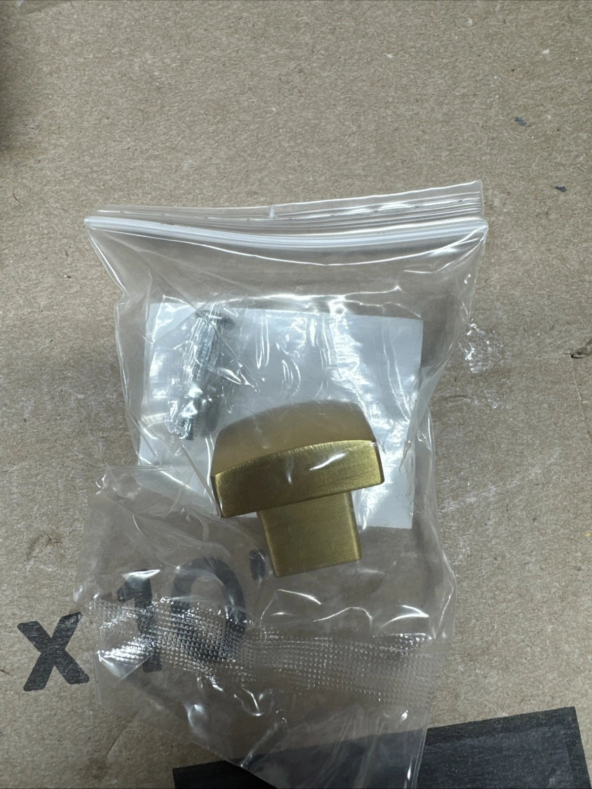 Lot Of 12 Liberty P38521C-117 Simply Geometric 1 1/8" Brushed Brass Drawer Knob