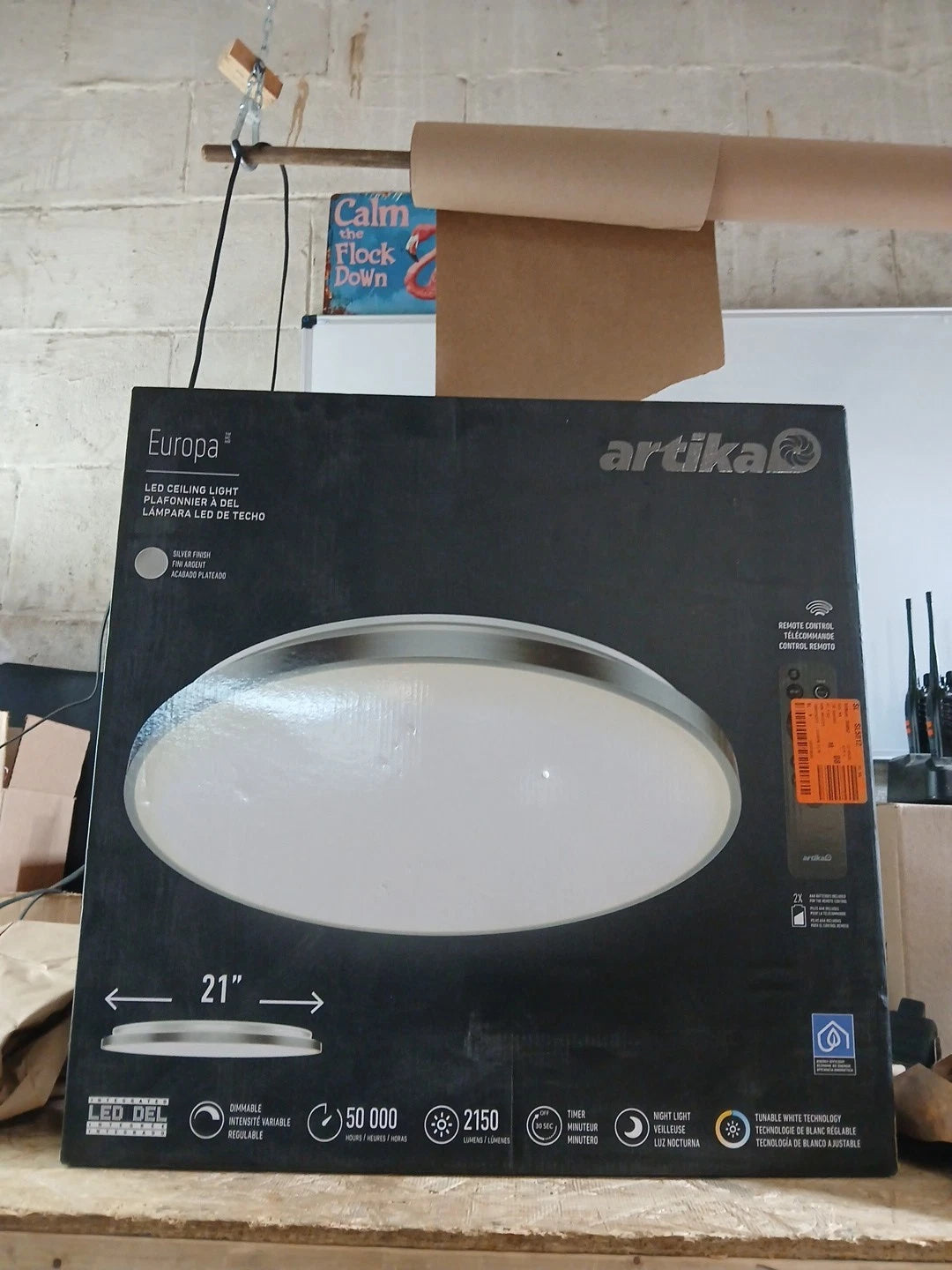 Artika Europa 21 in 1 Light Modern Chrome LED Flush Mount Ceiling Light Hallway