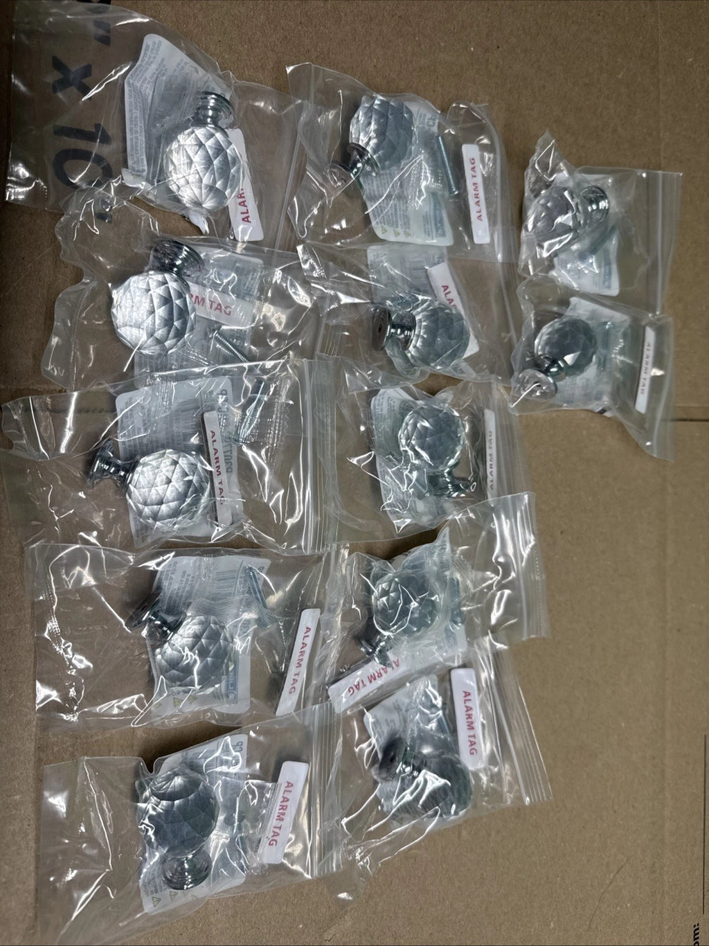 (12-Pk) Liberty Faceted Crystal Knob Chrome 1-3/16" P30779C-CHC-CP