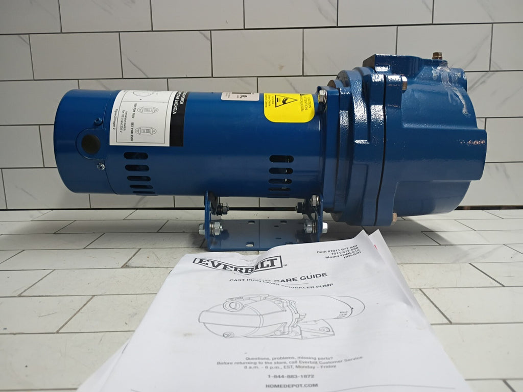Everbilt HDLS15, 1-1/2 HP Cast Iron Lawn Irrigation Pump PARTS ONLY