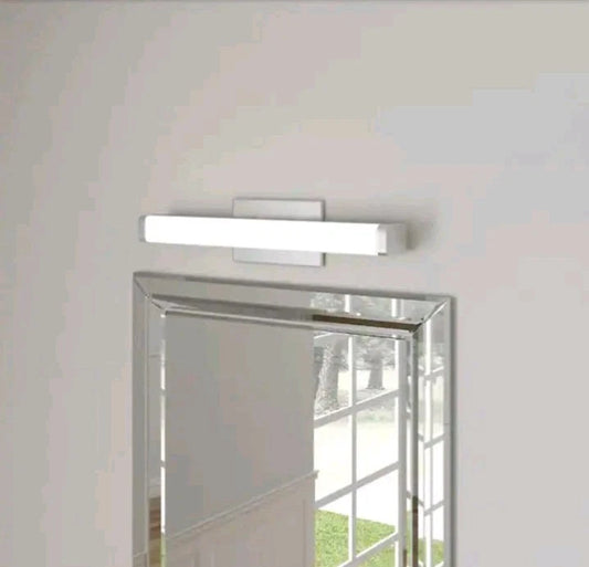 4pk Contemporary Square 3K LED Vanity Light, 2-Foot, Brushed Nickel, 24-Inch OB