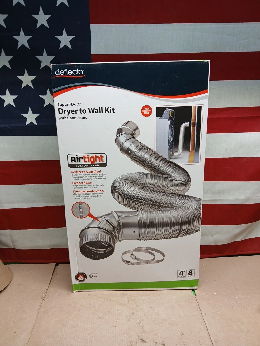 8 ft. Complete Airtight Semi-Rigid Dryer Vent Hook Up Kit for 4 in. Duct
