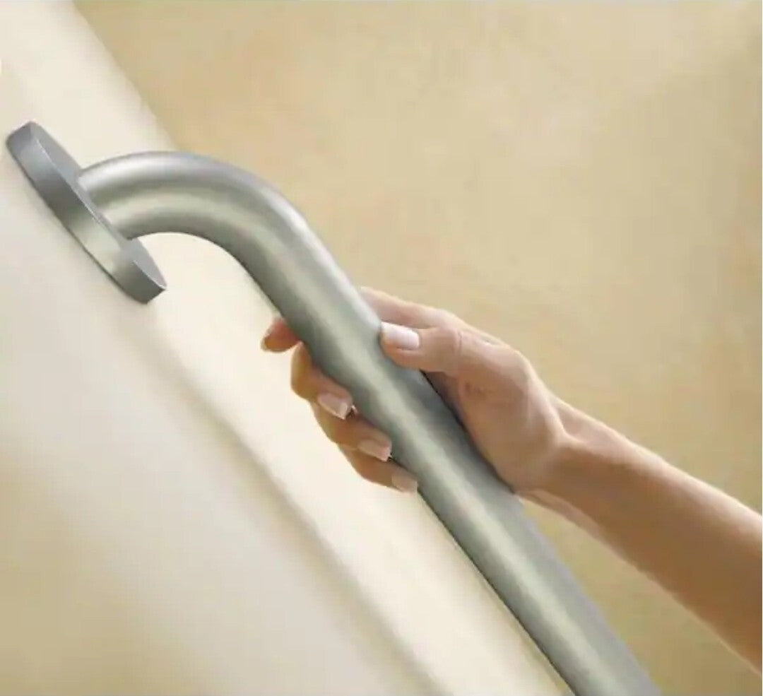 MOEN Home Care 12" Peened Concealed Screw Grab Bar Stainless Steel R8712P NEW