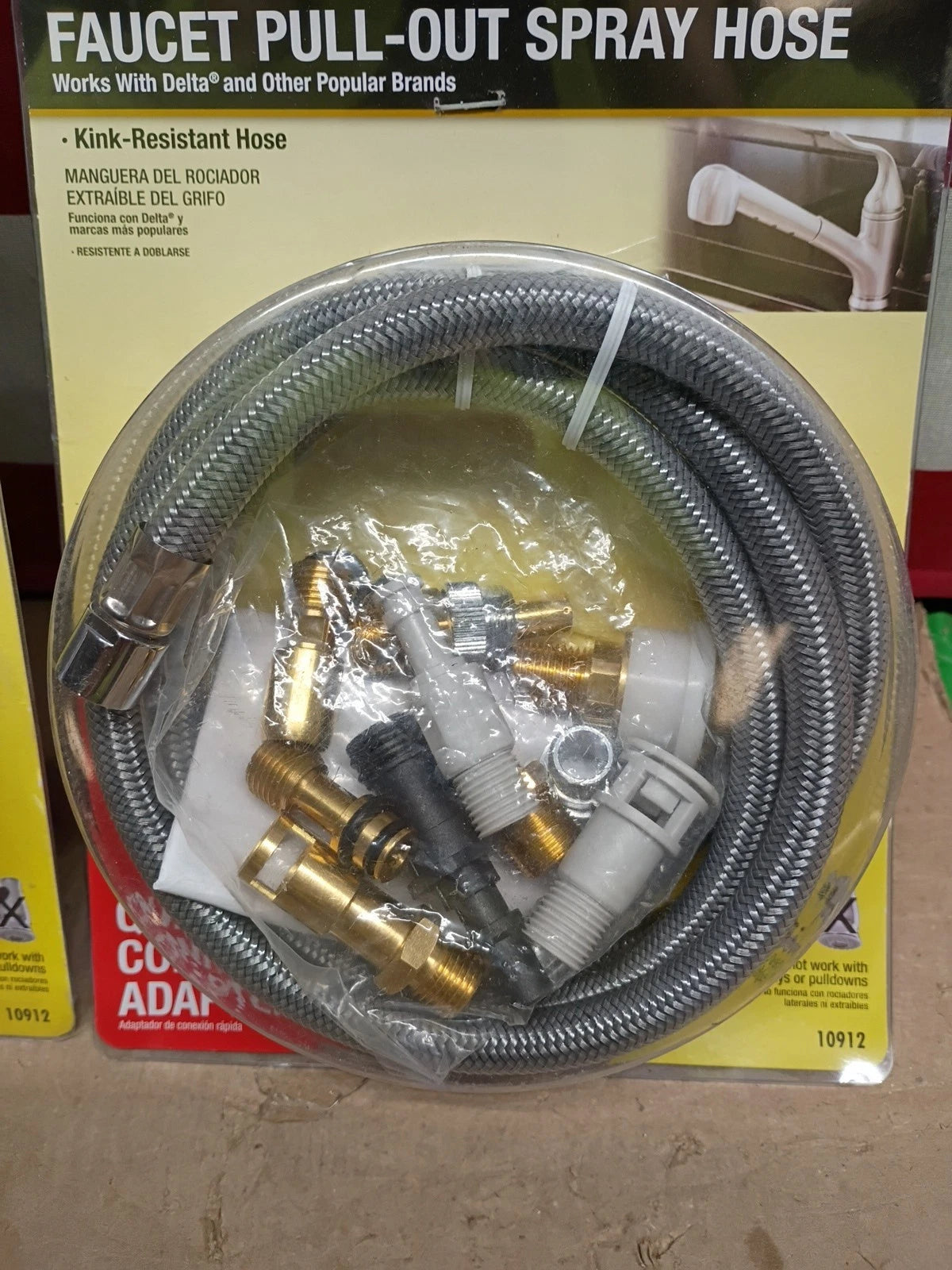 2PK Danco 10912 Delta and Moen Faucet Pull-Out Spray Hose Quick Connectors, OB,