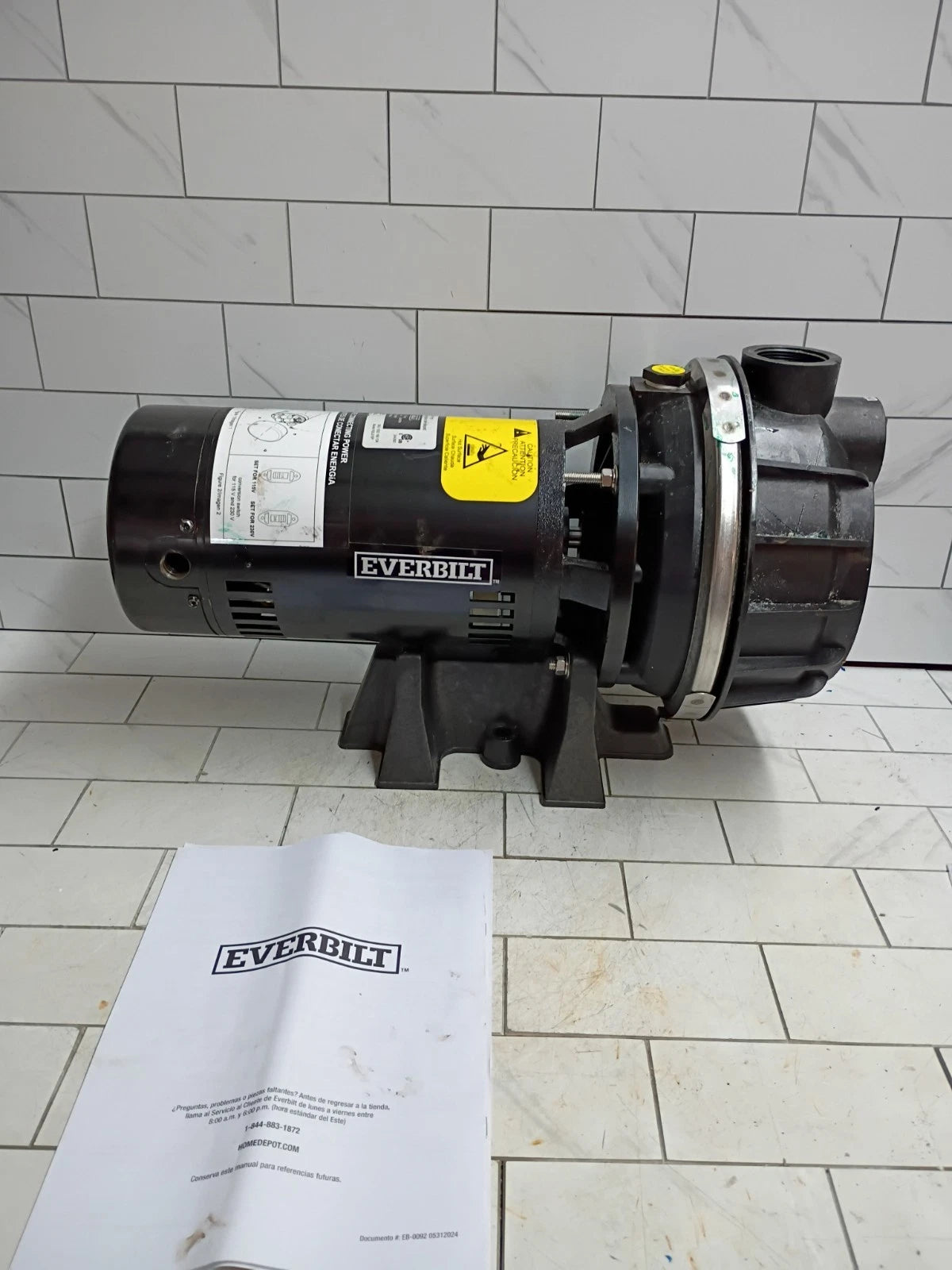 Everbilt Lawn Irrigation Pump Plastic 1.5HP HDLS15P PARTS ONLY