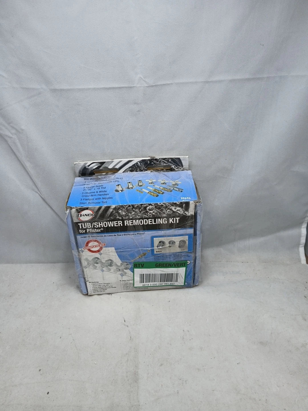 NEW Danco Tub/Shower Remodel Kit for Pfister - Porcelain Cross Arm - 39696 (ob)
