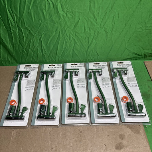 LOT OF 5 Glacier Bay 11in Adjustable Shower Arm Chrome #889 672