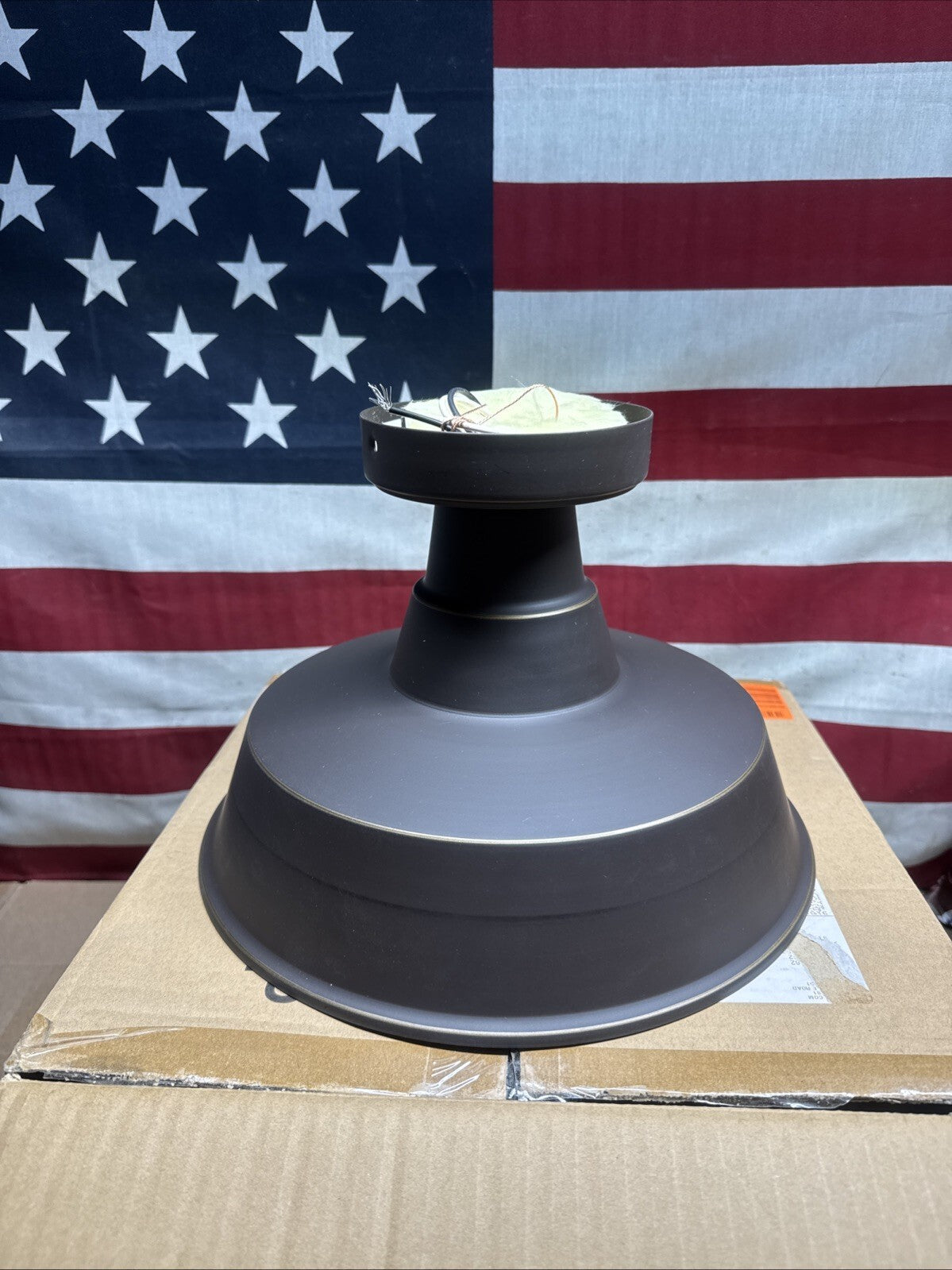 Generation Lighting One Light Outdoor Flush Mount - Antique Bronze