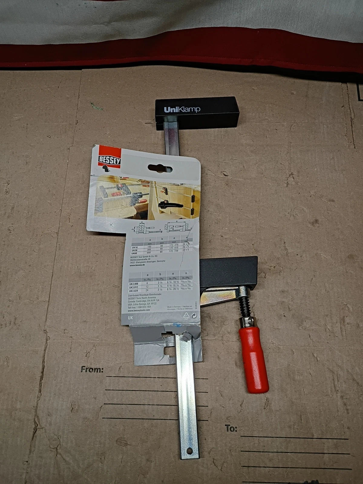 Bessey UK3.012 12-Inch UniKlamp Case Clamp Open Box