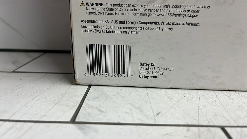 QTY of 2 Oatey 38529 Washing Machine Outlet Box, 1/2 in Connection, Brass