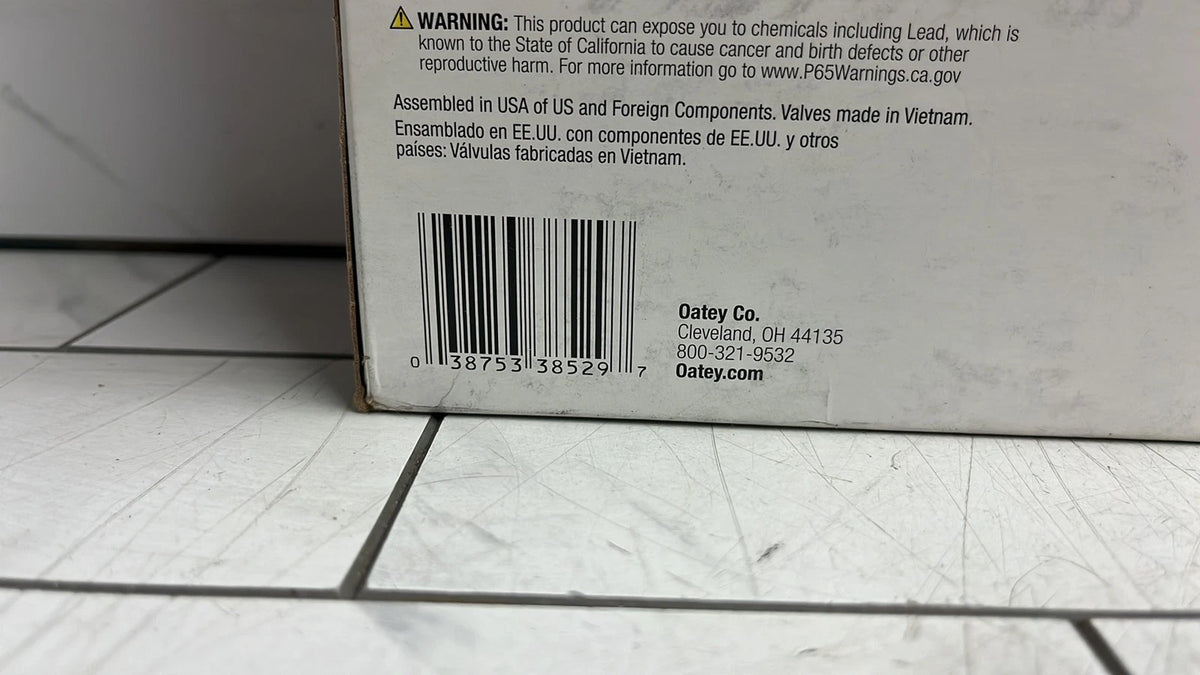QTY of 2 Oatey 38529 Washing Machine Outlet Box, 1/2 in Connection, Brass
