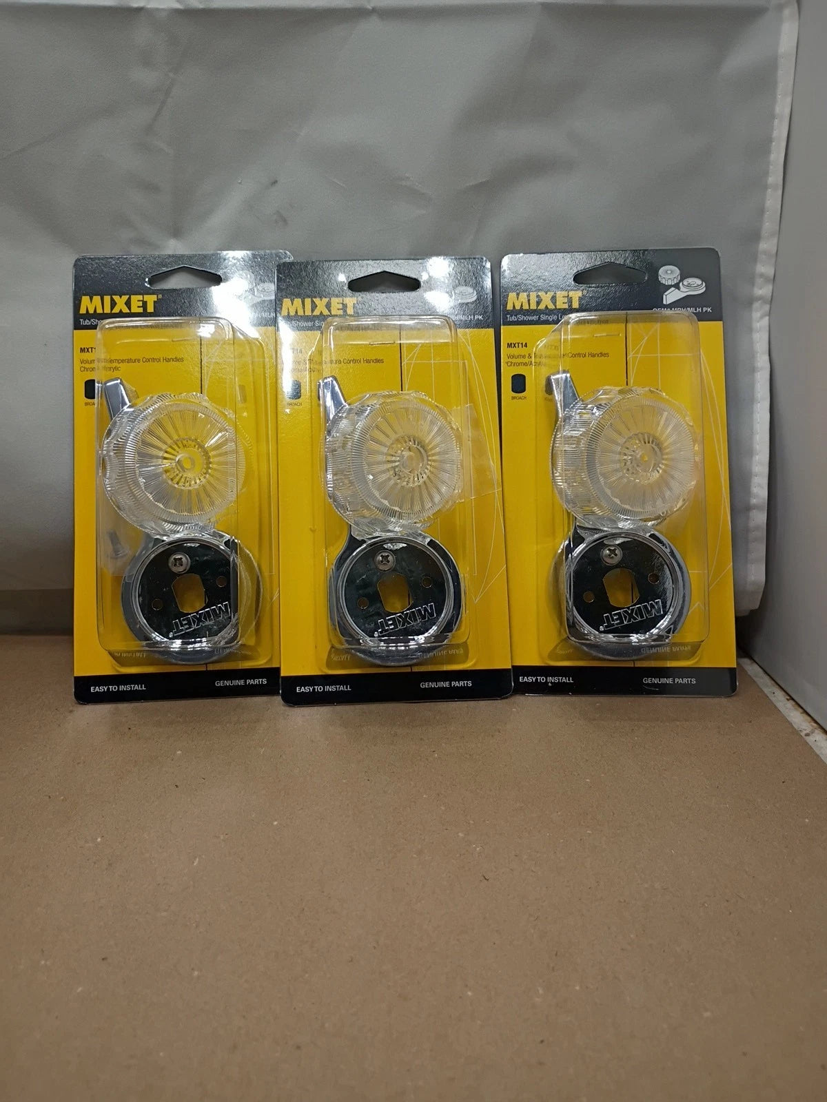 3PCK Mixet tub shower single lever handles mxt14 ome #MRH/mlh lever handles
