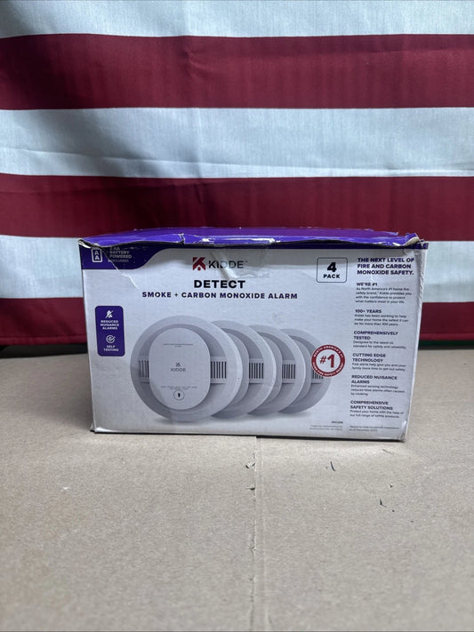 Kidde Smoke & Carbon Monoxide Detectors AA Battery Powered Model 30CUDR (4 Pack)