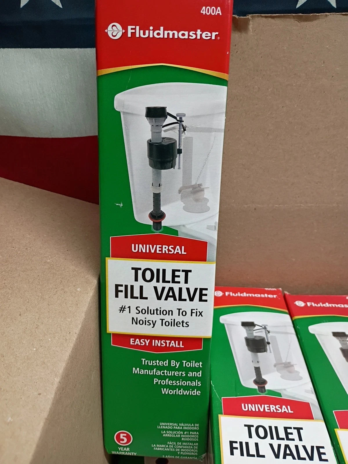 8pk Fluidmaster 400A Universal Toilet Fill Valve, Open Box,