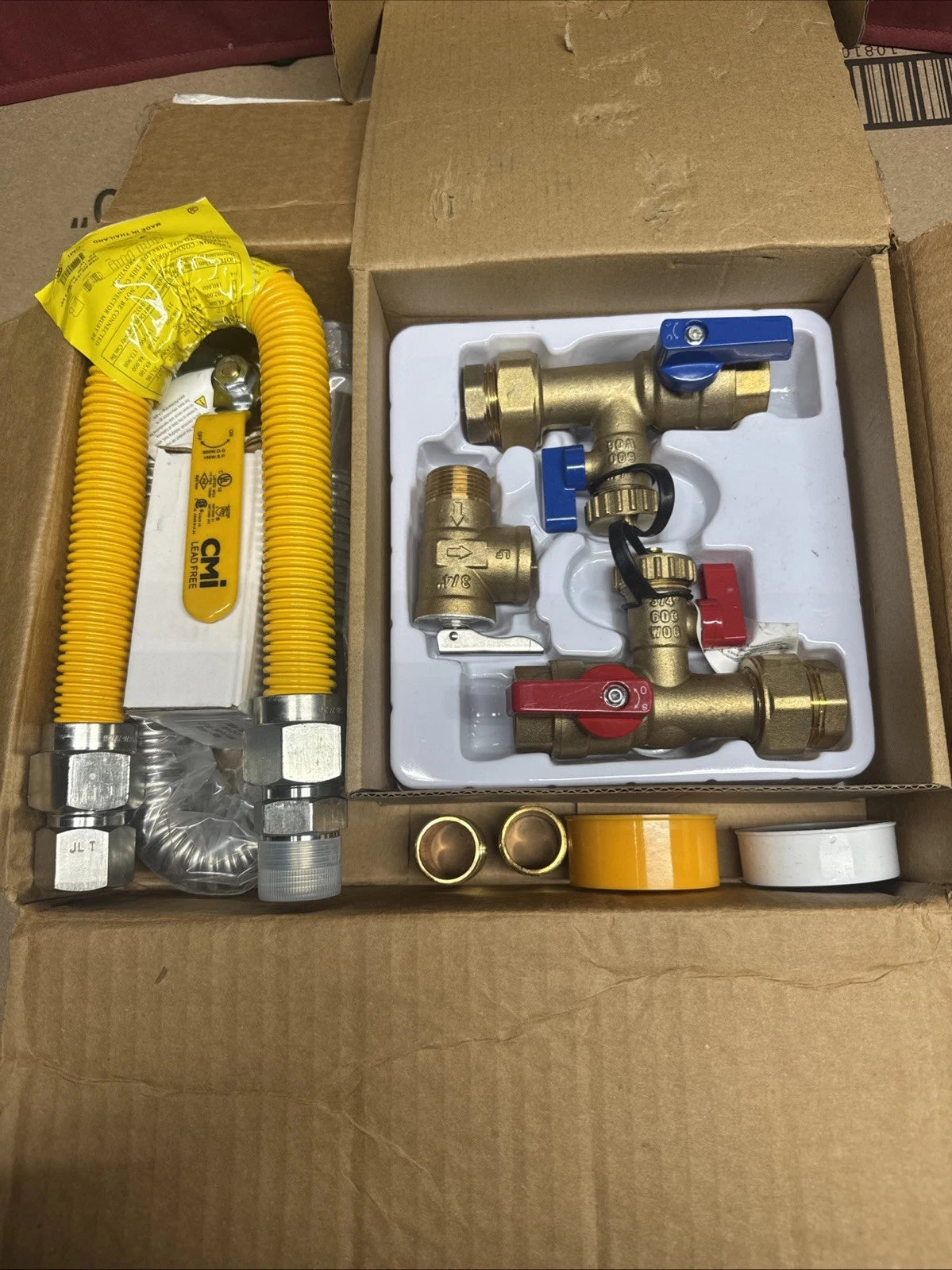 CMI Inc - 3/4 Inch IPS Female Threaded Complete Tankless Water Heater Valve Kit