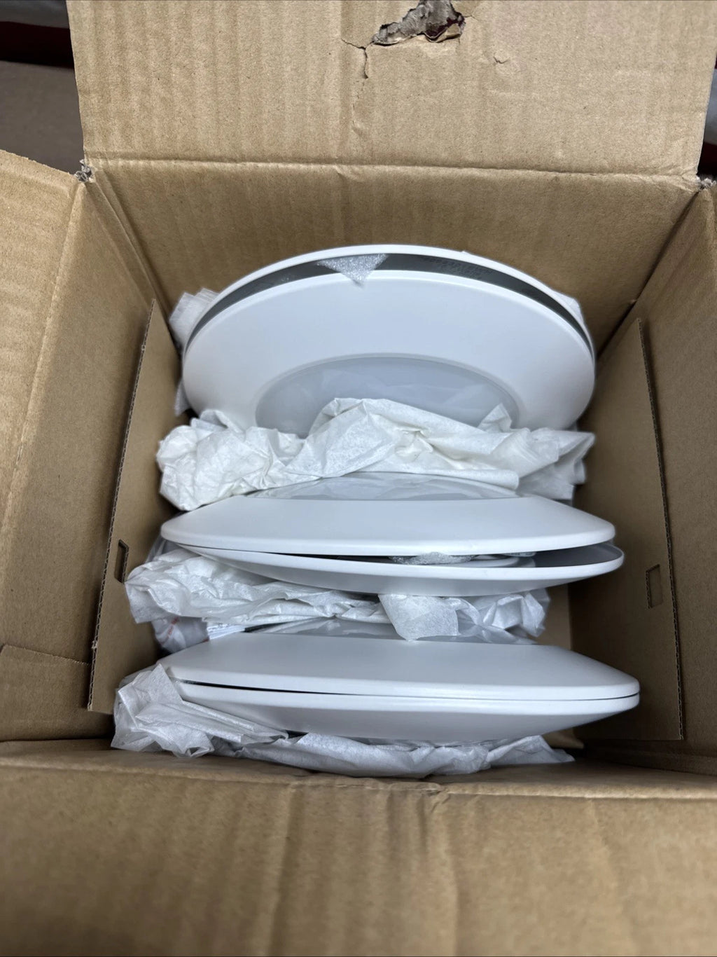 6-pack of Halo HLC 6 in. 3000K White Integrated LED Recessed Light Trims...