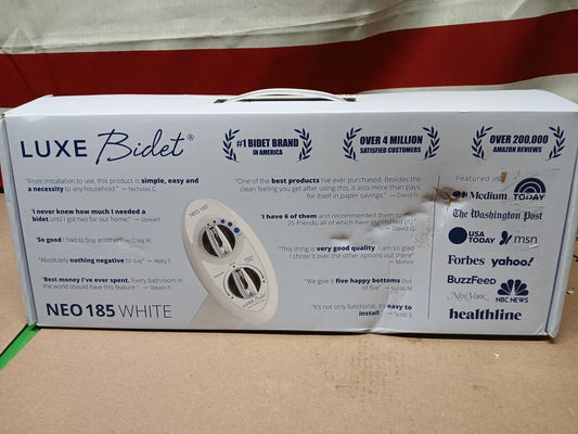 LUXE Bidet NEO 185 Self Cleaning, Dual Nozzle, Non Electric Bidet White(MS474)