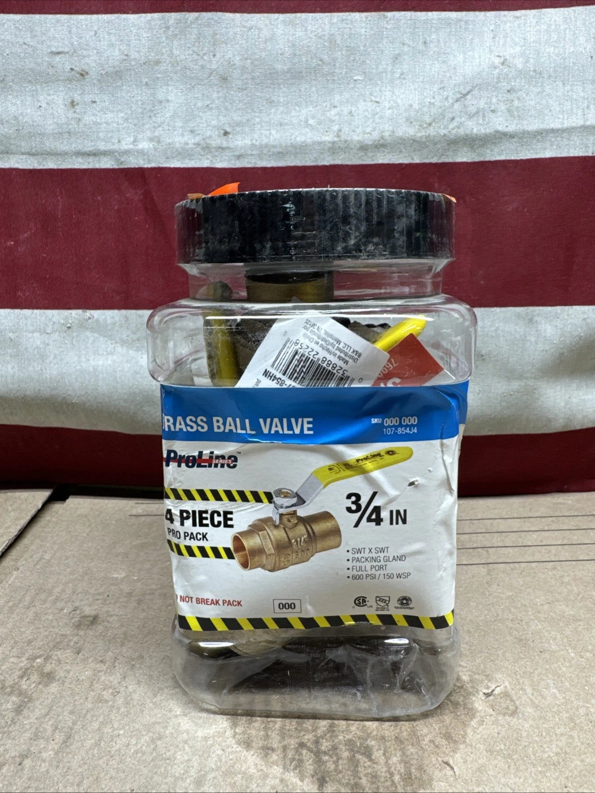 ProLine Series 3/4 in. Brass SWT Full Port Ball Valve (4-Pack)