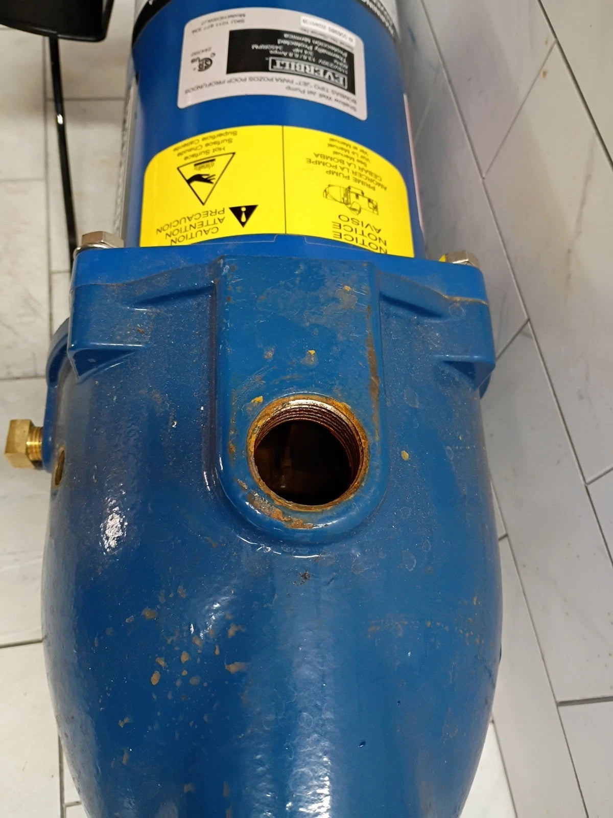Everbilt 3/4 HP Cast Iron Shallow Well Jet Pump HDSWJ7 as is, For Parts