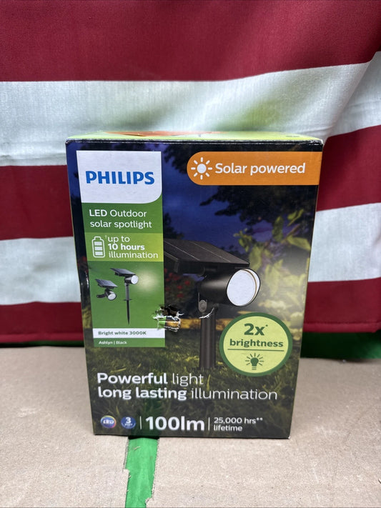 Philips Ashlyn Outdoor Solar LED Spot or Wall Mount Light 590042