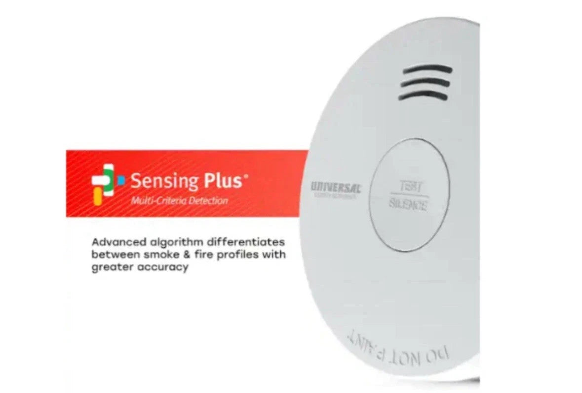 (3-Pack) 10-Year Battery Powered Mini Smoke and Fire Detector with Photoelectric