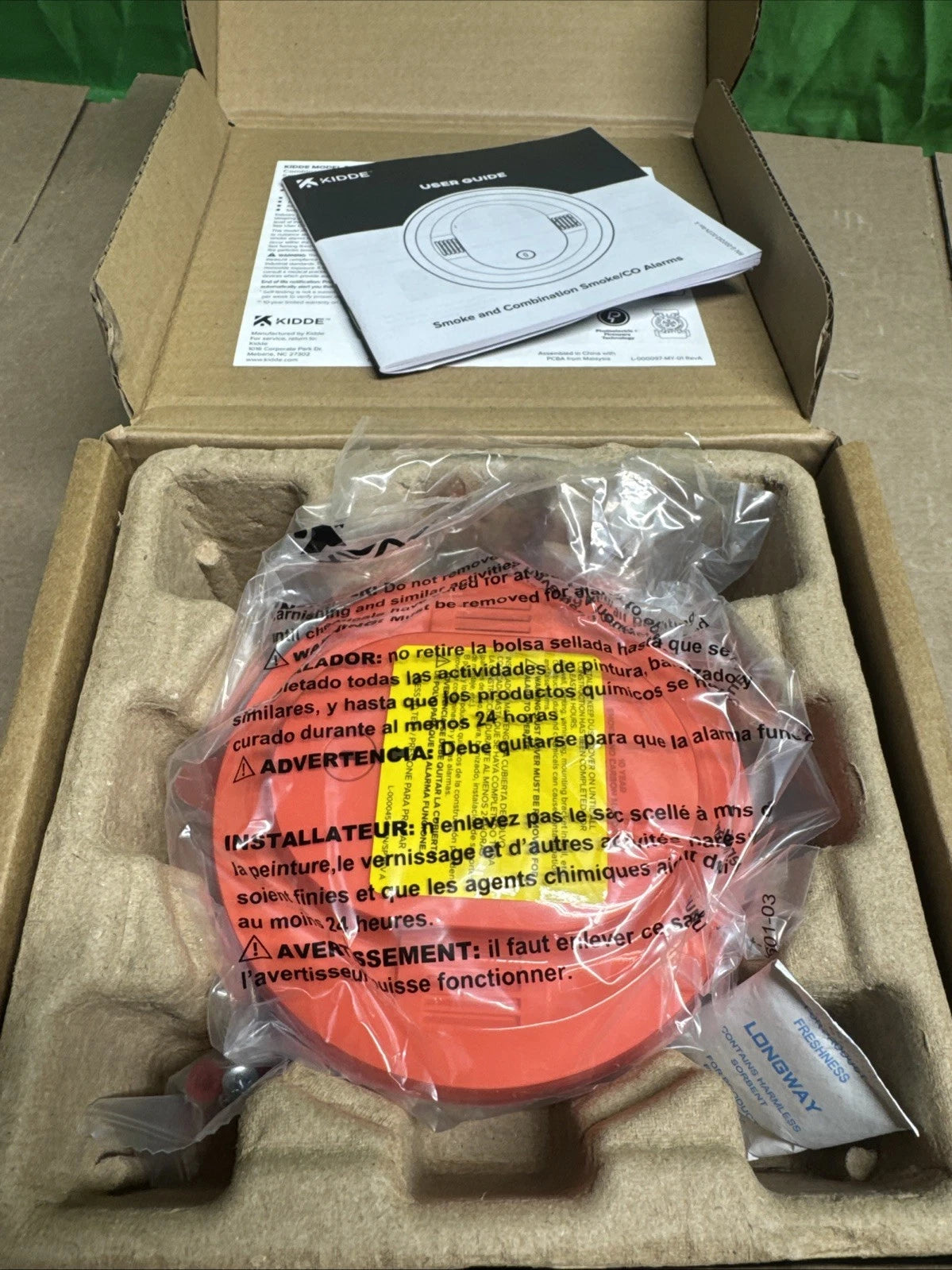 Kidde Smoke & CO Detector, 10-Year Battery, LED Warning Indicators 30CUD10.