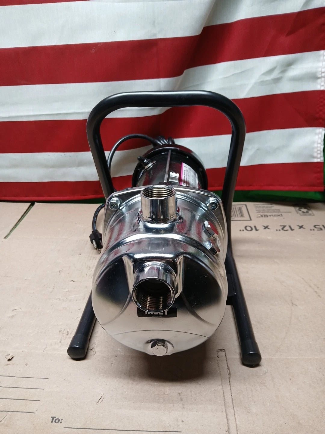 Wayne PLS100 14.1 GPM 60 PSI 120V Stainless Steel Portable Sprinkling Pump 1 HP.
