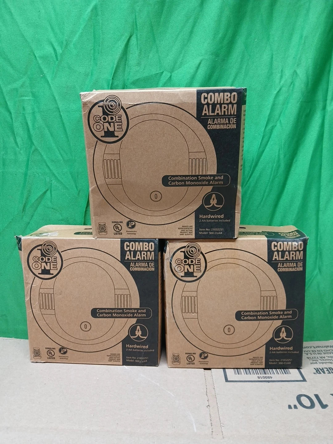 3pck Kidde Smoke Carbon Monoxide Voice Alarm Detector Hardwired 900-CUAR-V