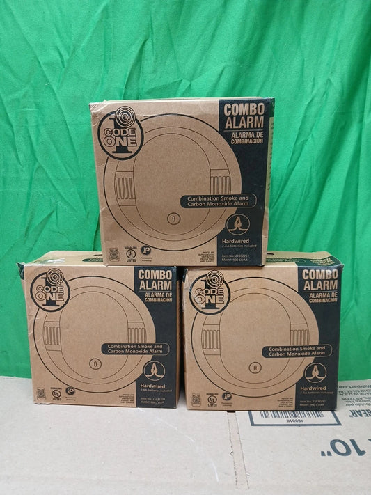 3pck Kidde Smoke Carbon Monoxide Voice Alarm Detector Hardwired 900-CUAR-V