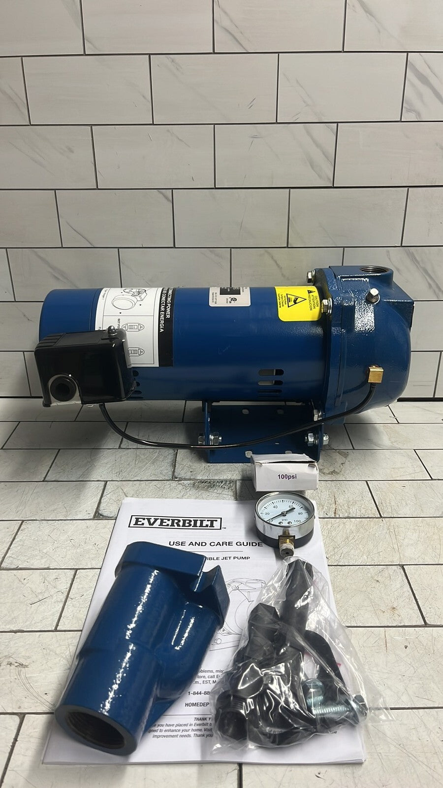 Everbilt HDCWJ10 1HP 115/230v Professional Convertible Jet Pump NEW OPEN BOX