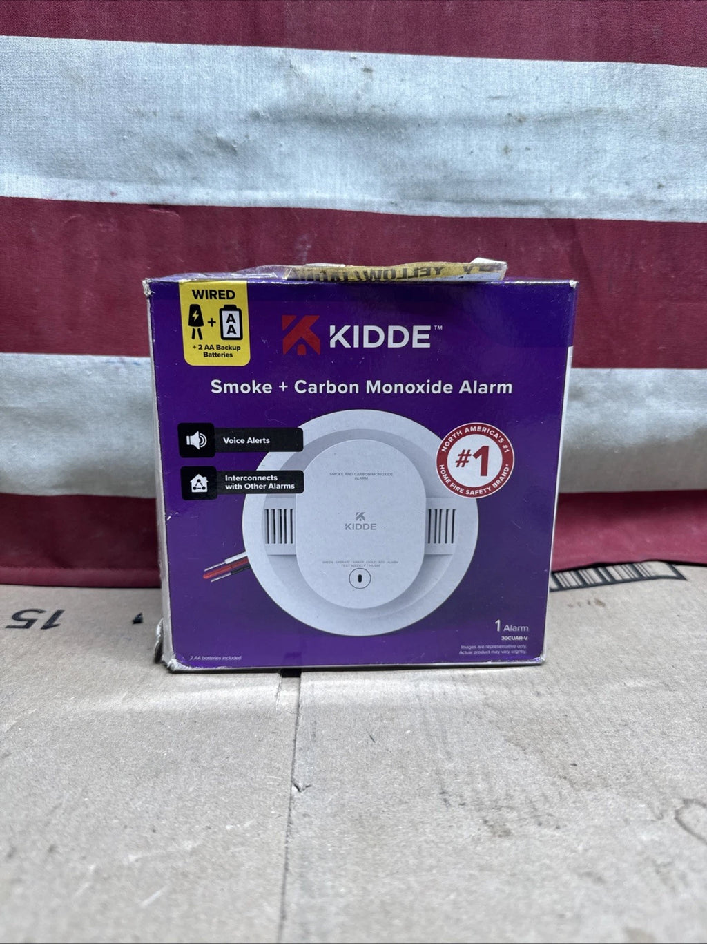Kidde 30CUAR-V Smoke Carbon Monoxide Alarm Hardwired AA Backup New Open Box