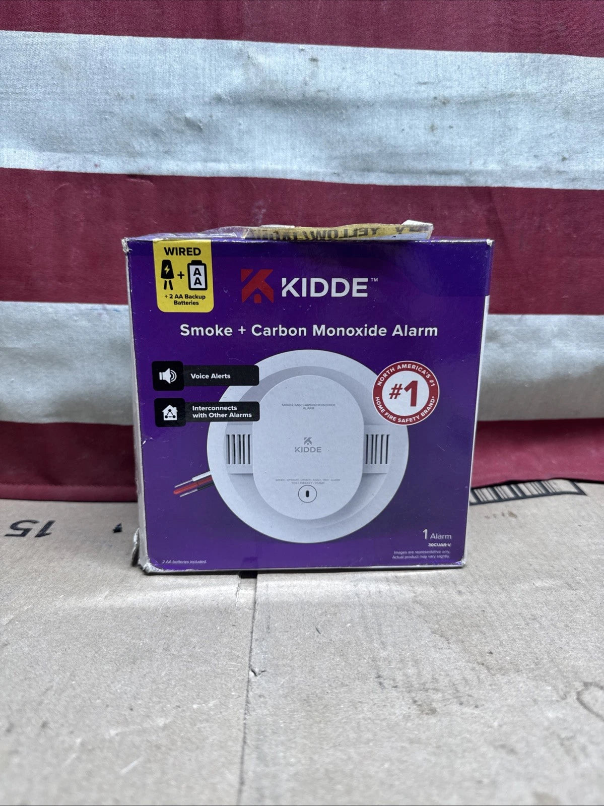Kidde 30CUAR-V Smoke Carbon Monoxide Alarm Hardwired AA Backup New Open Box
