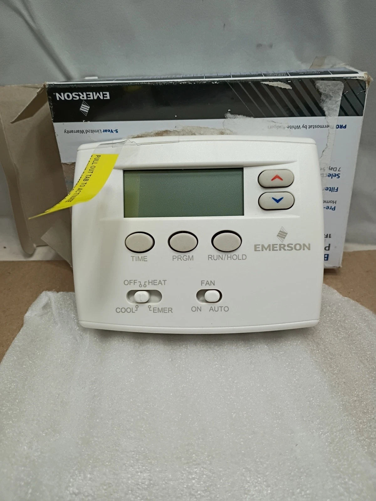 White-Rodgers 1F82-0261 Blue Emerson Blue Programmable Heat Pump Thermostat OB