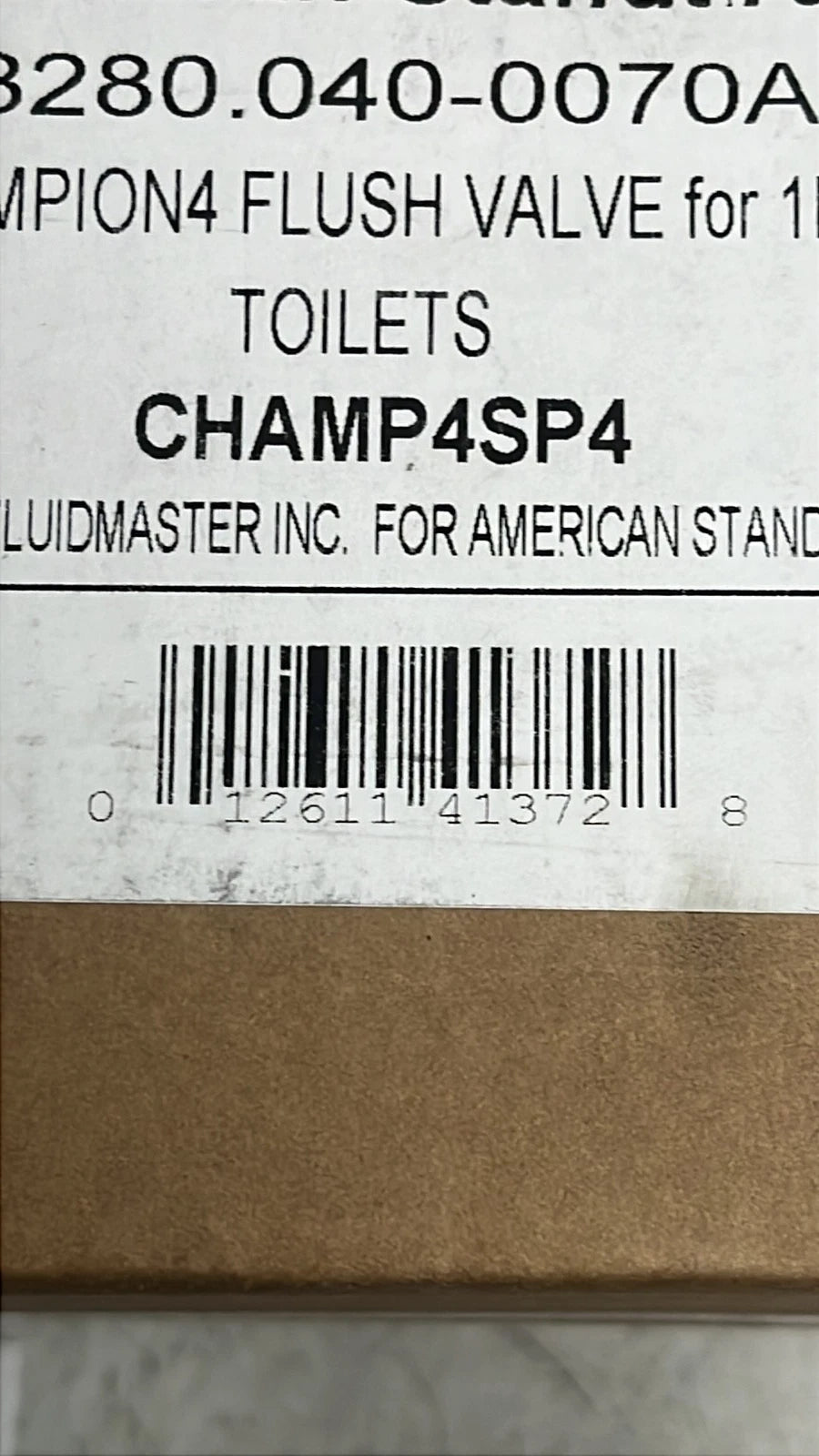American Standard 3280.040-0070A Flush Valve Assembly & Mounting Hardware