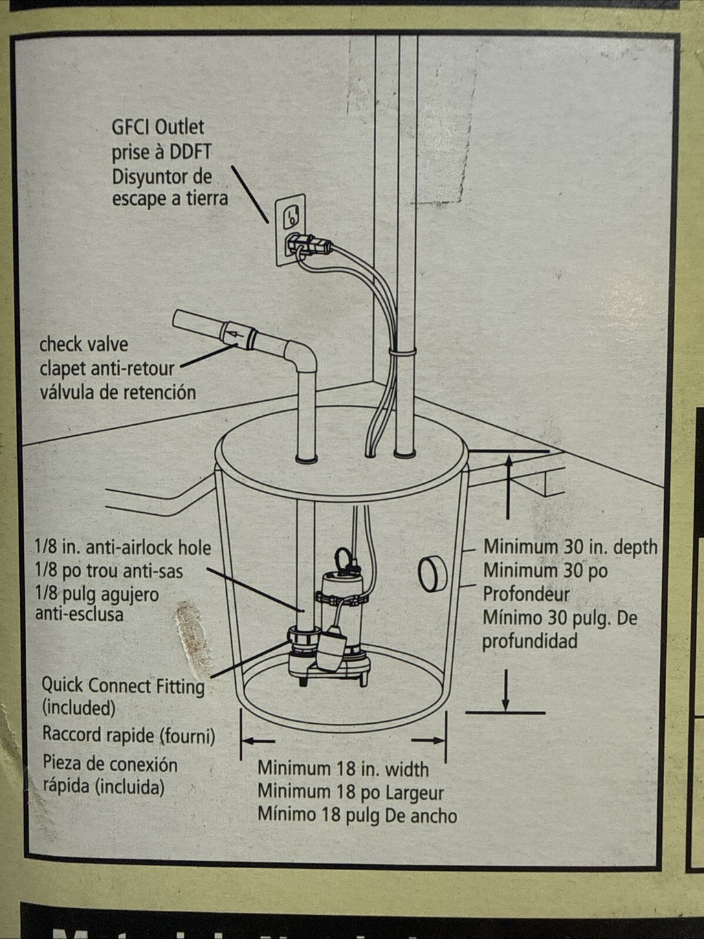 K2 Pumps 3/4HP Heavy-Duty Cast Iron Effluent Septic Pump W/ Tethered Switch NEW