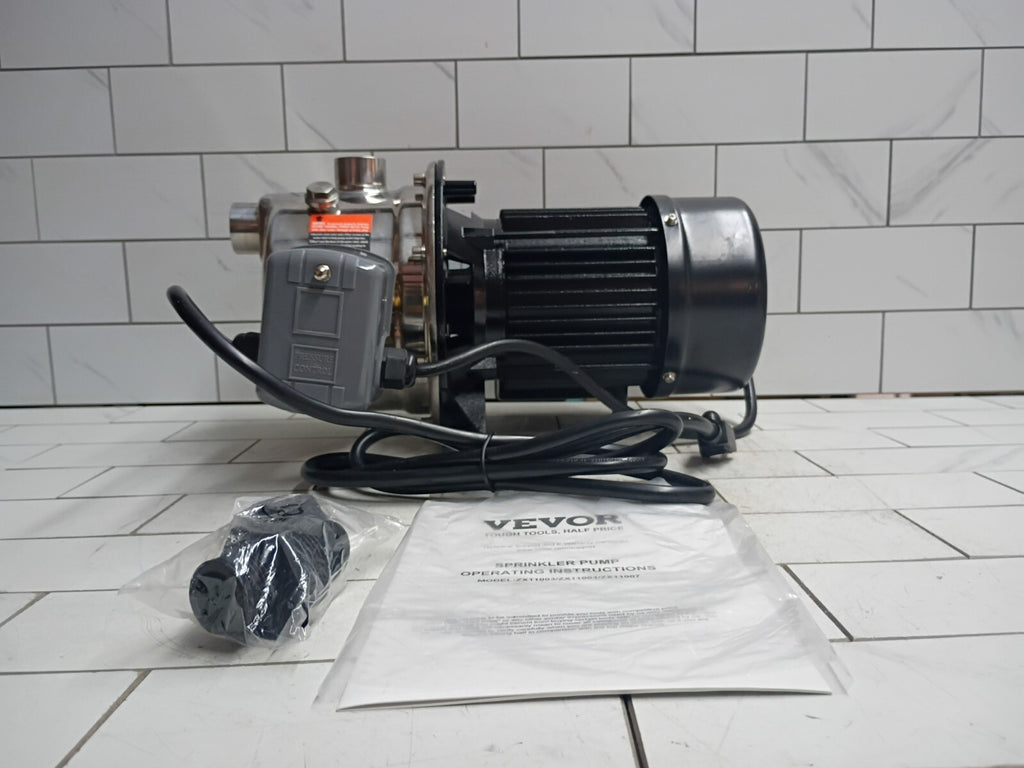 VEVOR ZX11004 3/4HP 18.5 GPM Shallow Well Jet Water Pump Irrigation NEW OPEN BOX