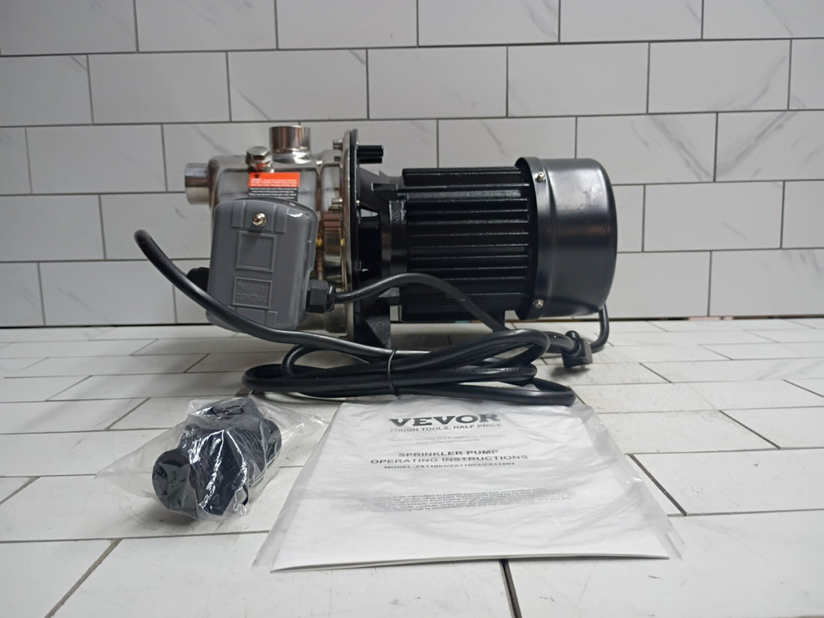 VEVOR ZX11004 3/4HP 18.5 GPM Shallow Well Jet Water Pump Irrigation NEW OPEN BOX